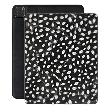 African Cowries iPad Cover - Black & White Afrocentric iPad Case | Maseso