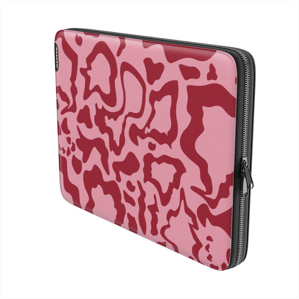 Pink & red camouflage laptop sleeve