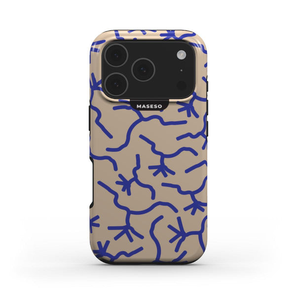Twin Rivers Case for iPhone 17 Pro Max — blue lines design | Maseso