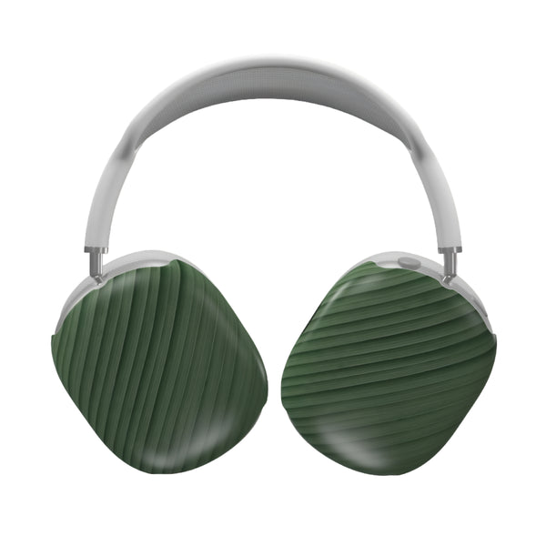 Leaf Me - green floral design AirPods Max Case | Maseso