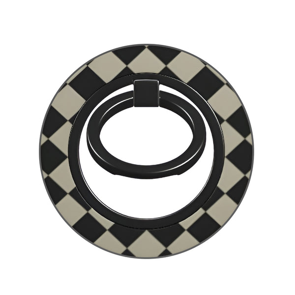 Checkered Grounds Magnetic Phone Ring Holder | Maseso