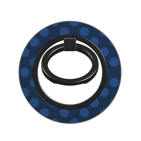 Blue Polka Dots Magnetic Phone Ring Holder | Maseso